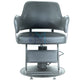 Gray hairdressing chair with gold base