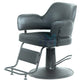 Gray hairdressing chair with gold base