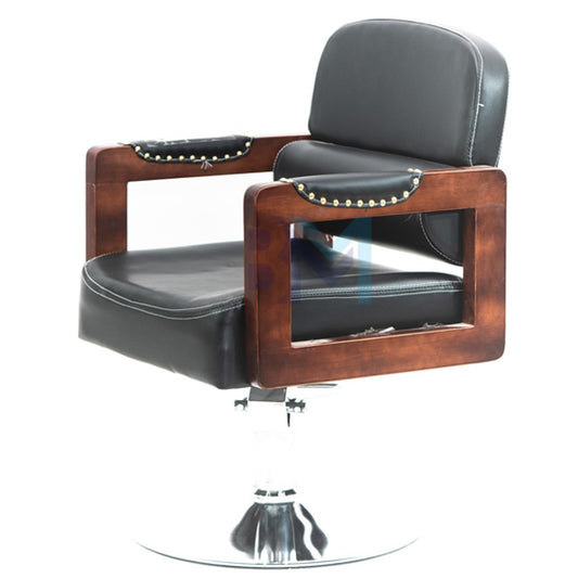 Classic black barber chair